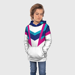 Толстовка-худи детская FIRM белый спортик, цвет: 3D-белый — фото 2