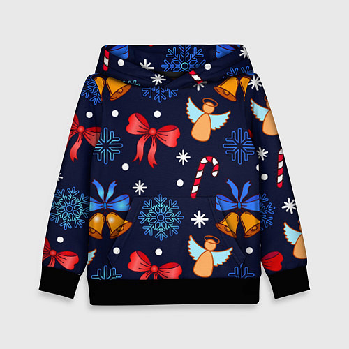 Детская толстовка Новогодняя мелодия / 3D-Черный – фото 1
