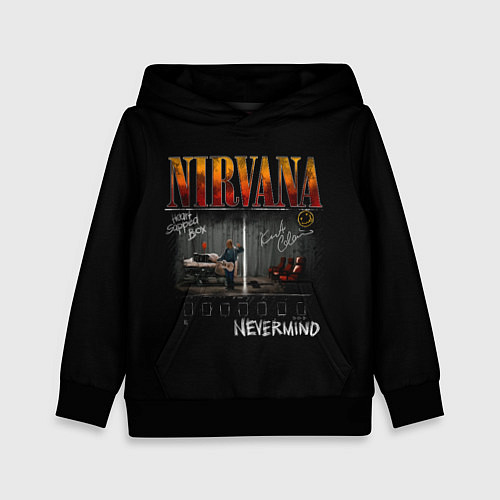Детская толстовка Nirvana heart shaped box / 3D-Черный – фото 1