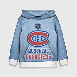 Толстовка-худи детская Montreal Canadiens - NHL, цвет: 3D-белый