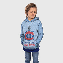 Толстовка-худи детская Montreal Canadiens - NHL, цвет: 3D-синий — фото 2