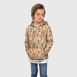 Толстовка-худи детская Шахматная битва, цвет: 3D-белый — фото 2