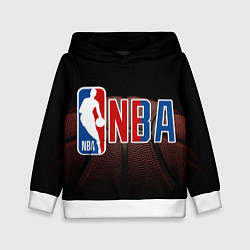 Толстовка-худи детская NBA - logo, цвет: 3D-белый
