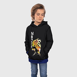 Толстовка-худи детская Зеницу Агацуме: Клинок, рассекающий демонов, цвет: 3D-синий — фото 2