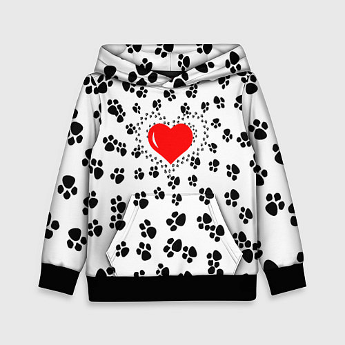Детская толстовка Любовь к пушистым / 3D-Черный – фото 1