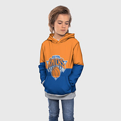 Толстовка-худи детская Нью-Йорк Никс НБА, цвет: 3D-меланж — фото 2