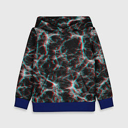 Толстовка-худи детская Сеть нейронов, цвет: 3D-синий