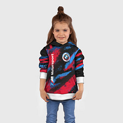 Толстовка-худи детская BMW - буйство красок, цвет: 3D-белый — фото 2