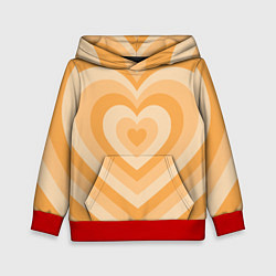 Детская толстовка Hearts orange