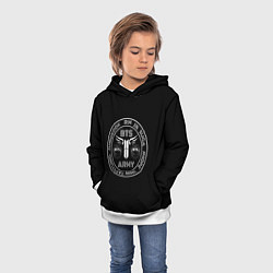 Толстовка-худи детская BTS Army, цвет: 3D-белый — фото 2