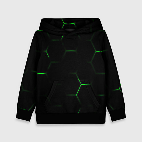 Детская толстовка Соты бронированный стиль / 3D-Черный – фото 1