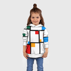 Толстовка-худи детская Как свитер из 80х FIRM, цвет: 3D-белый — фото 2