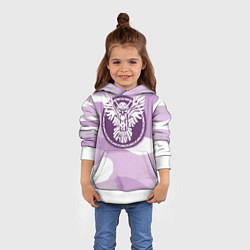 Толстовка-худи детская Сова в камуфляже, цвет: 3D-белый — фото 2