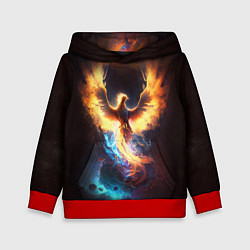 Толстовка-худи детская Дикий Феникс, цвет: 3D-красный