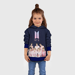 Толстовка-худи детская BTS starry sky, цвет: 3D-синий — фото 2