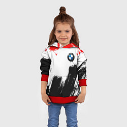 Толстовка-худи детская BMW art, цвет: 3D-красный — фото 2