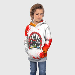 Толстовка-худи детская B A P rose, цвет: 3D-меланж — фото 2