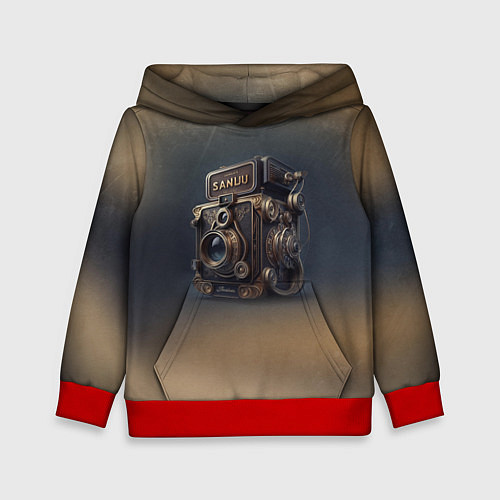 Детская толстовка Странный фотоаппарат / 3D-Красный – фото 1