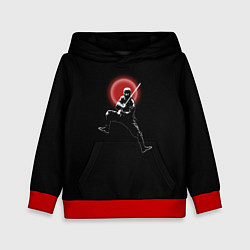 Толстовка-худи детская Ниндзя в нападении, цвет: 3D-красный