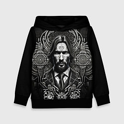 Толстовка-худи детская Джон Уик, цвет: 3D-черный