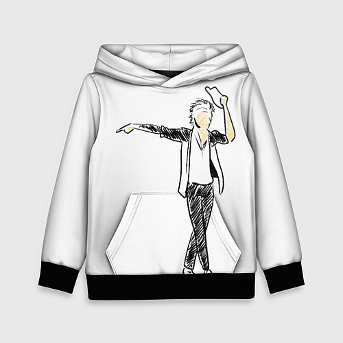 Детская толстовка Артист Майкл Джексон / 3D-Черный – фото 1