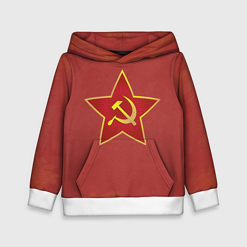 Детская толстовка Советская звезда / 3D-Белый – фото 1