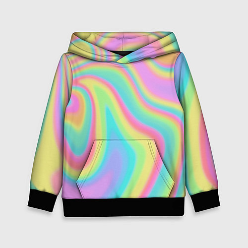 Детская толстовка Голографическая текстура / 3D-Черный – фото 1