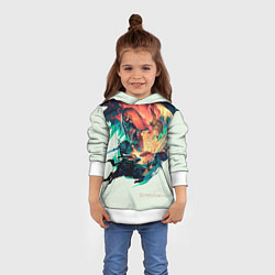Толстовка-худи детская Elden Ring great runes, цвет: 3D-белый — фото 2
