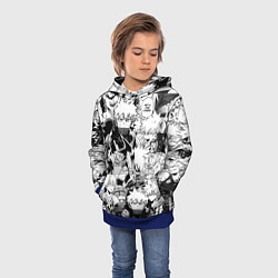 Толстовка-худи детская Кацуки Бакуго - Моя геройская академия, цвет: 3D-синий — фото 2