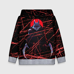 Толстовка-худи детская Волк смерть кот в сапогах 2, цвет: 3D-меланж