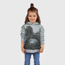Толстовка-худи детская Сталкер 2 Арт, цвет: 3D-меланж — фото 2