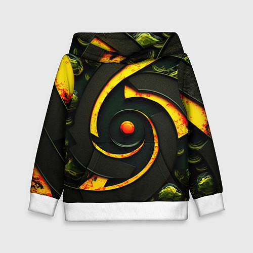 Детская толстовка Круговорот текстур / 3D-Белый – фото 1