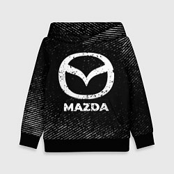 Детская толстовка Mazda с потертостями на темном фоне
