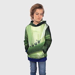 Толстовка-худи детская Приключения Deep Rock Galactic, цвет: 3D-синий — фото 2