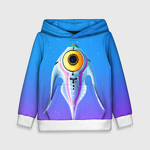 Детская толстовка Subnautica инопланетная рыба / 3D-Белый – фото 1