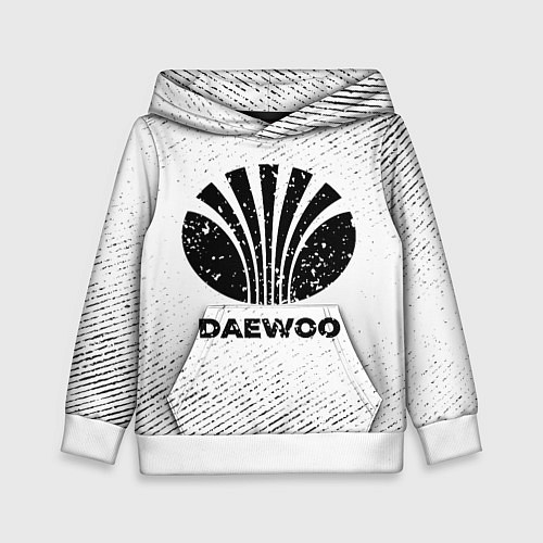 Детская толстовка Daewoo с потертостями на светлом фоне / 3D-Белый – фото 1