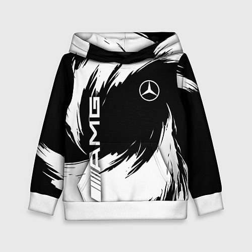 Детская толстовка Mercedes benz - white color / 3D-Белый – фото 1