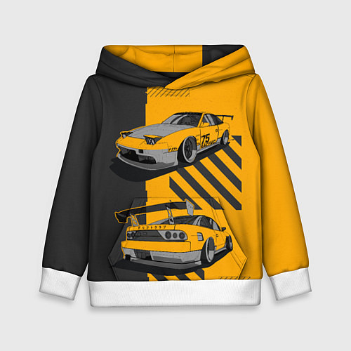 Детская толстовка Nissan 180sx art / 3D-Белый – фото 1