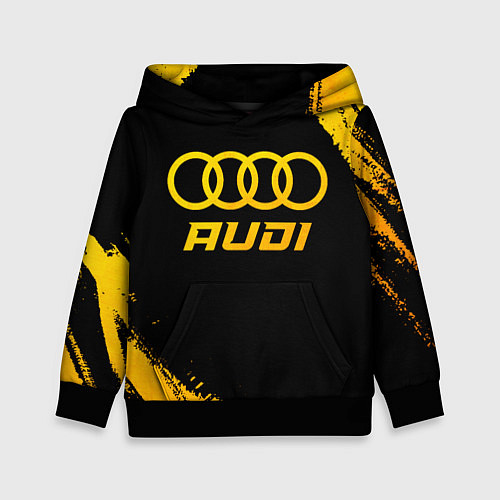 Детская толстовка Audi - gold gradient / 3D-Черный – фото 1