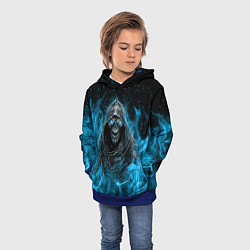 Толстовка-худи детская Жнец, цвет: 3D-синий — фото 2