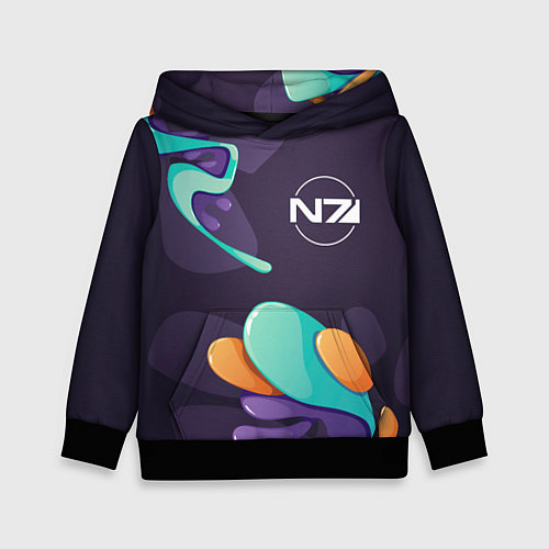 Детская толстовка Mass Effect graffity splash / 3D-Черный – фото 1
