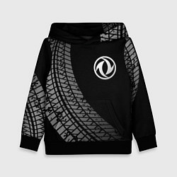 Толстовка-худи детская Dongfeng tire tracks, цвет: 3D-черный