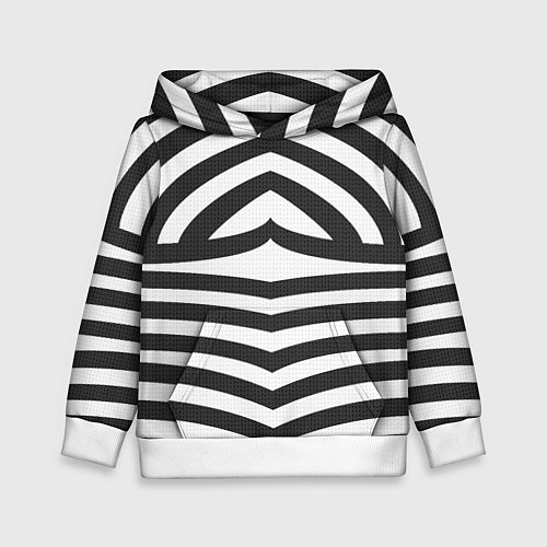 Детская толстовка Классическая полоска костюма Барби / 3D-Белый – фото 1