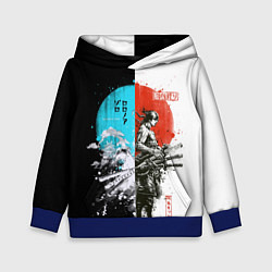 Толстовка-худи детская Зоро в инверсии - One Piece, цвет: 3D-синий