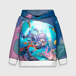 Толстовка-худи детская Байлу электрический тип, цвет: 3D-белый