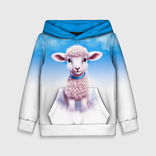 Детская толстовка Ягнёнок / 3D-Белый – фото 1