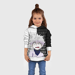 Толстовка-худи детская Киллуа - Hunter x Hunter, цвет: 3D-белый — фото 2