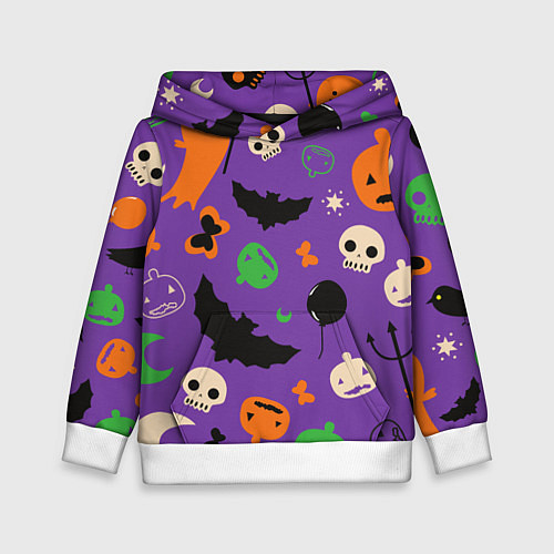 Детская толстовка Halloween style / 3D-Белый – фото 1