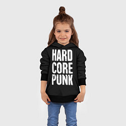 Толстовка-худи детская Hardcore punk, цвет: 3D-черный — фото 2
