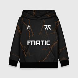 Толстовка-худи детская Форма Fnatic молнии, цвет: 3D-черный